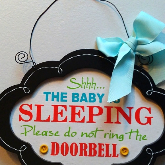 FREE W/purchase Of Child Item Baby Sleeping Sign - Picture 2 of 4